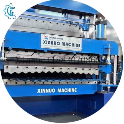 Kaliteli tam otomatik çatı sac çift katlı sırlı çini rulo şekillendirme makinesi