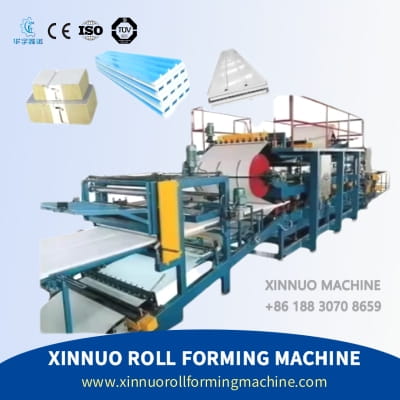 Eps kaya yünü çatı sandviç Panel yapma makinesi