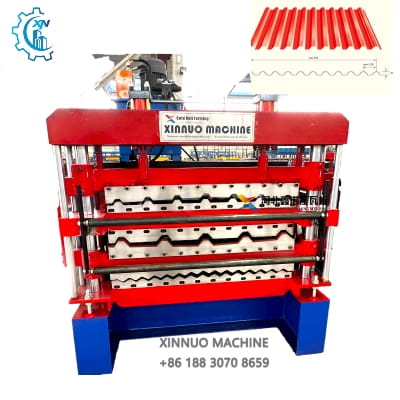 Otomatik Üç katmanlı ibr sac panel çati kiremit rulo sekillendirme makinesi