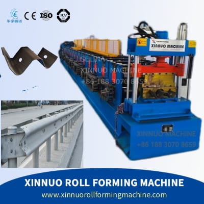 W-beam highway guardrail forming machine