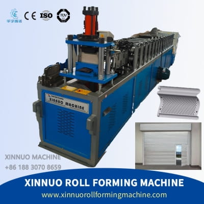 Rolling shutter door forming machine