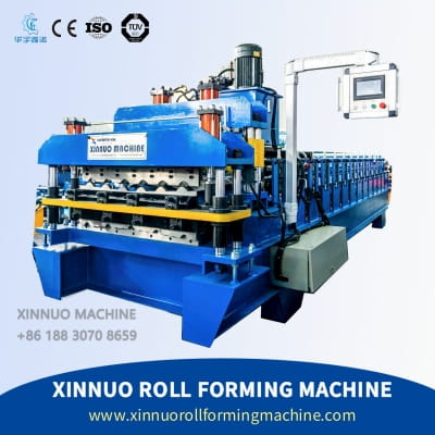 Feuille de toiture en métal de profil de double plate-forme faisant la machine à vendre