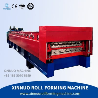 machine de profilage à rouleaux pour tôles de toiture double couche