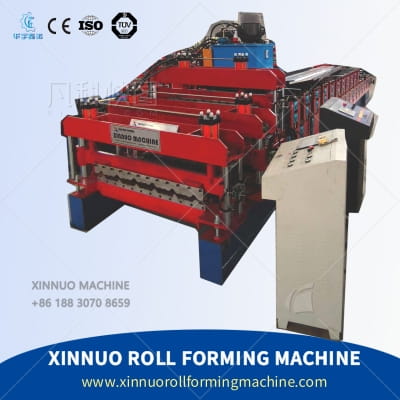 Roof glazed tile roll forming machine